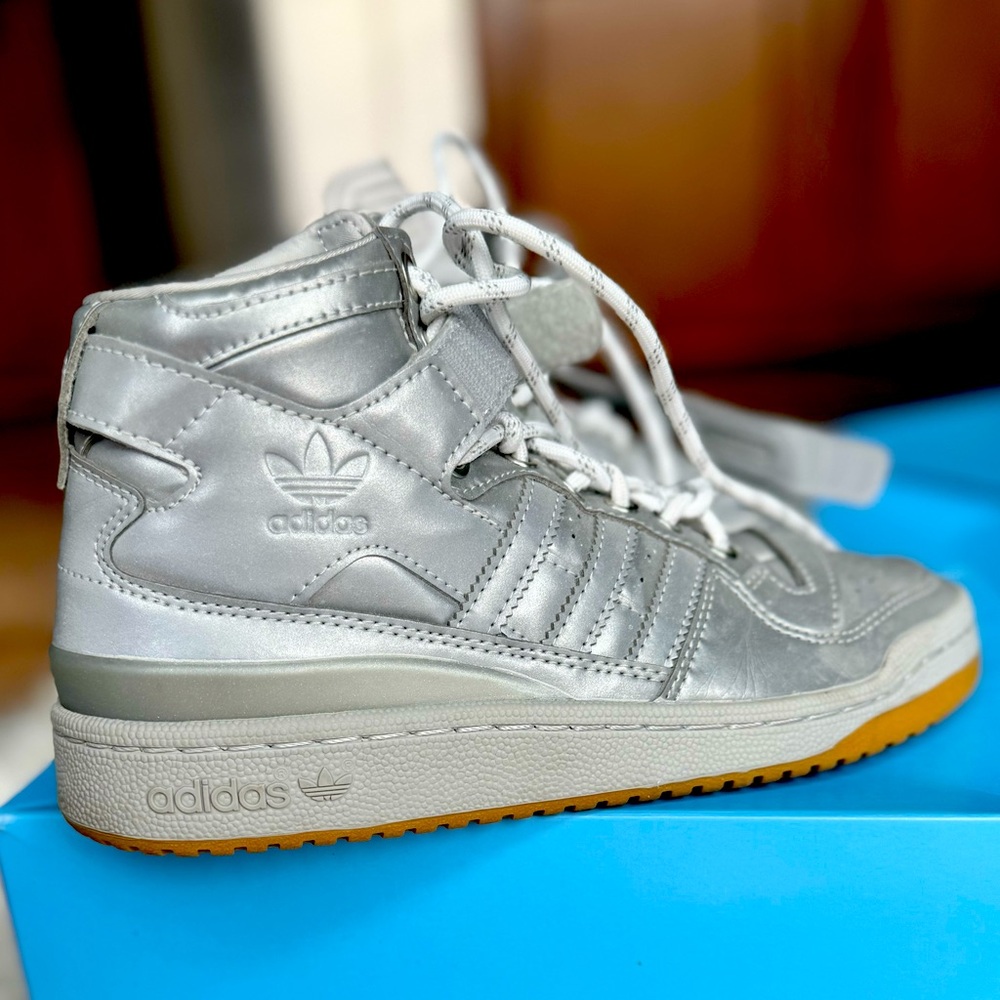 Ivy Park x Adidas Forum Mid ‘silver metallic’ from the ICY PARK COLLECTION